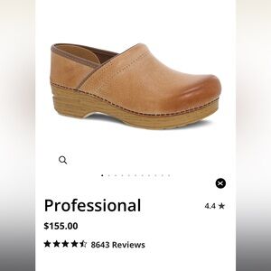 The Professional Dansko Honey Distressed Brown Leather Clogs